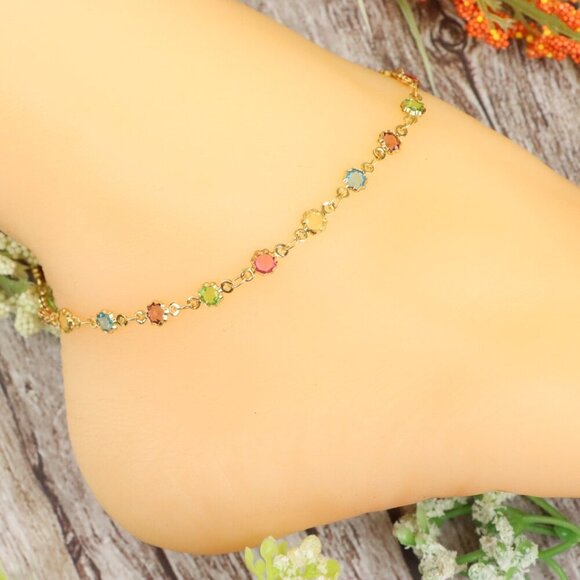 "Dainty Anklet for Women – Elegant Everyday Jewelry & Perfect Gift | MLCRC1676 - Picture 1 of 10